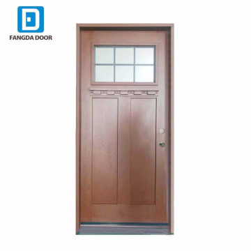 Fangda hot sale craftsman light entry door with glass